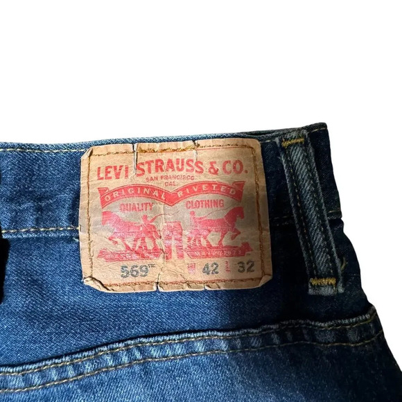 Levi’s Strauss & Co 569” Men Jeans Blue 42X32 regular fit - Picture 4 of 8